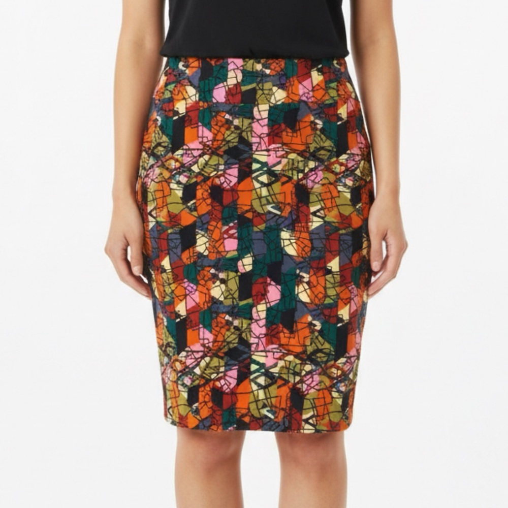 311 - LuLaRoe - Multi‎ Color Skirt - Size M Pencil Skirt Stretchy